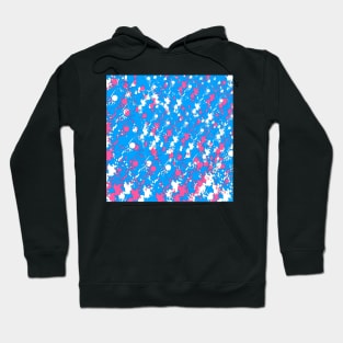 Pink on blue Hoodie